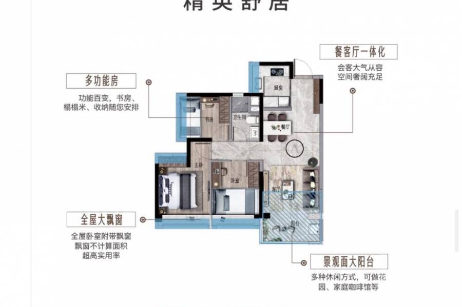 珠海北站美的宝龙城，首期5万(减)，楼价尾数直接银行月供，最新价单