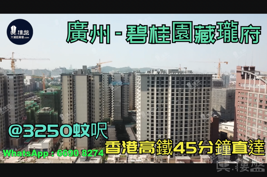 广州碧桂园藏珑府|首期5万(减)|长隆旅游度假区|香港高铁45分钟直达，香港银行按揭，最新价单