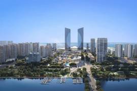 万科深业湾中新城，深中通道深圳香港一桥之隔，首期5万(减)，香港银行按揭，最新价单，免费中港VIP专车上门接载睇楼